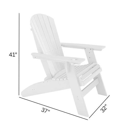 St Simons Outdoor Curved Back Adirondack Chair SoPoly