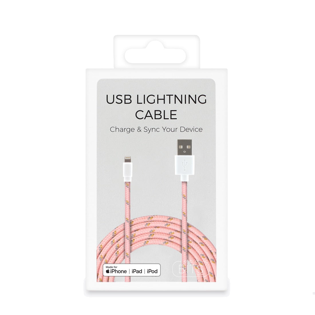 Pink Lightning Charging Cable