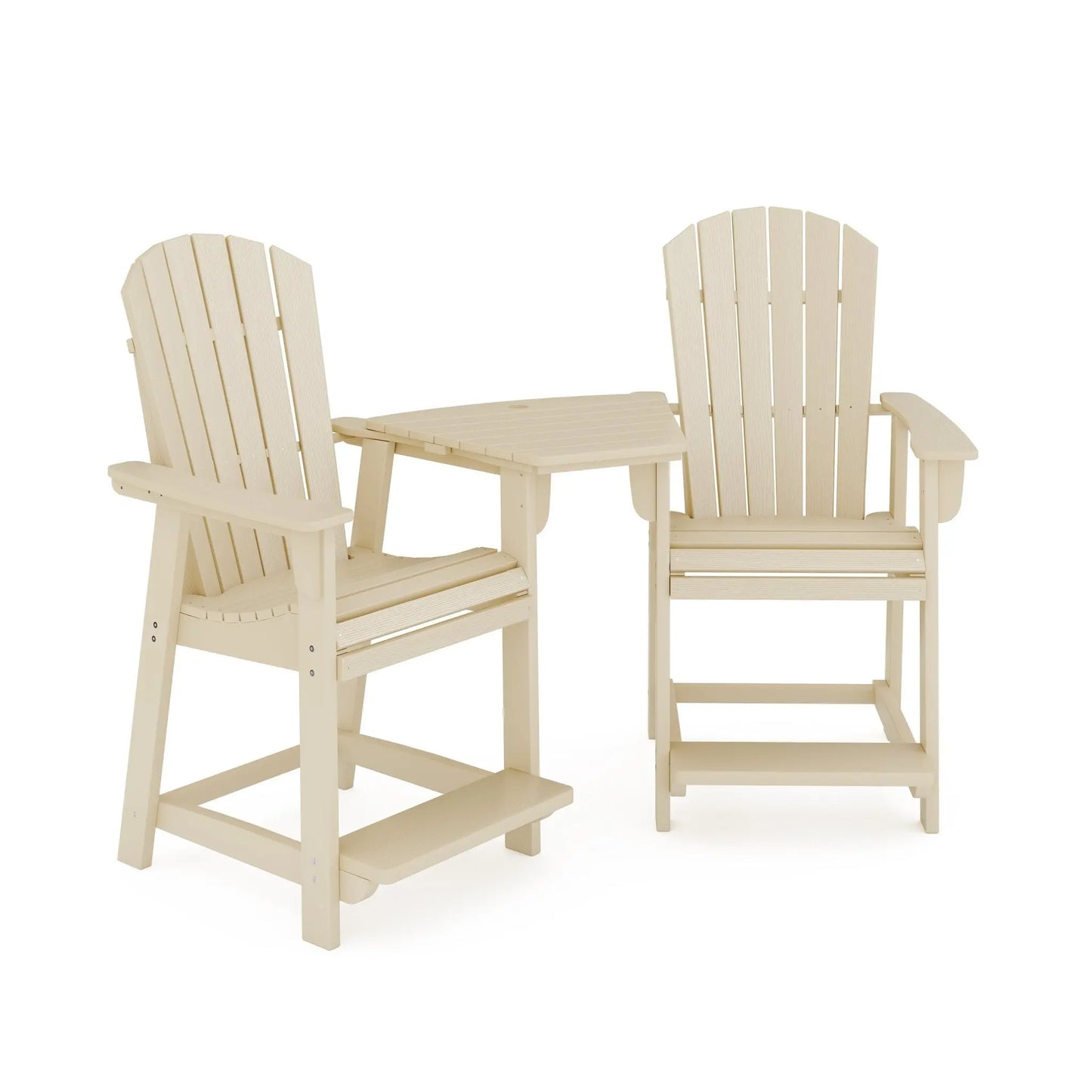 St Simons Fan Back Tete-a-Tete (Angled) SoPoly