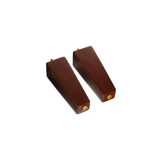 Leg Daddy 7" Dark Walnut Tapered Pyramid Sofa Leg, Set of 2