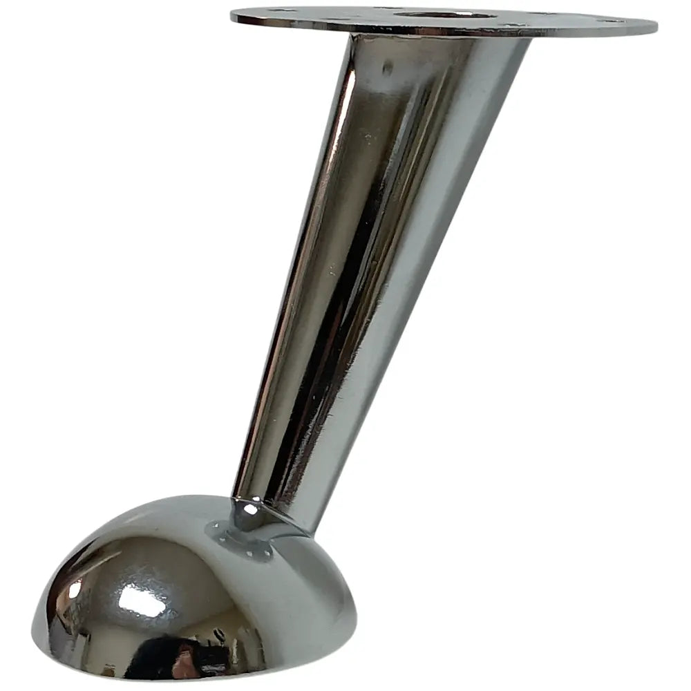 Hafele 634.30.201 Chrome Plated Steel Slanted Furniture Leg 4-3/4" Tall Häfele America Co.