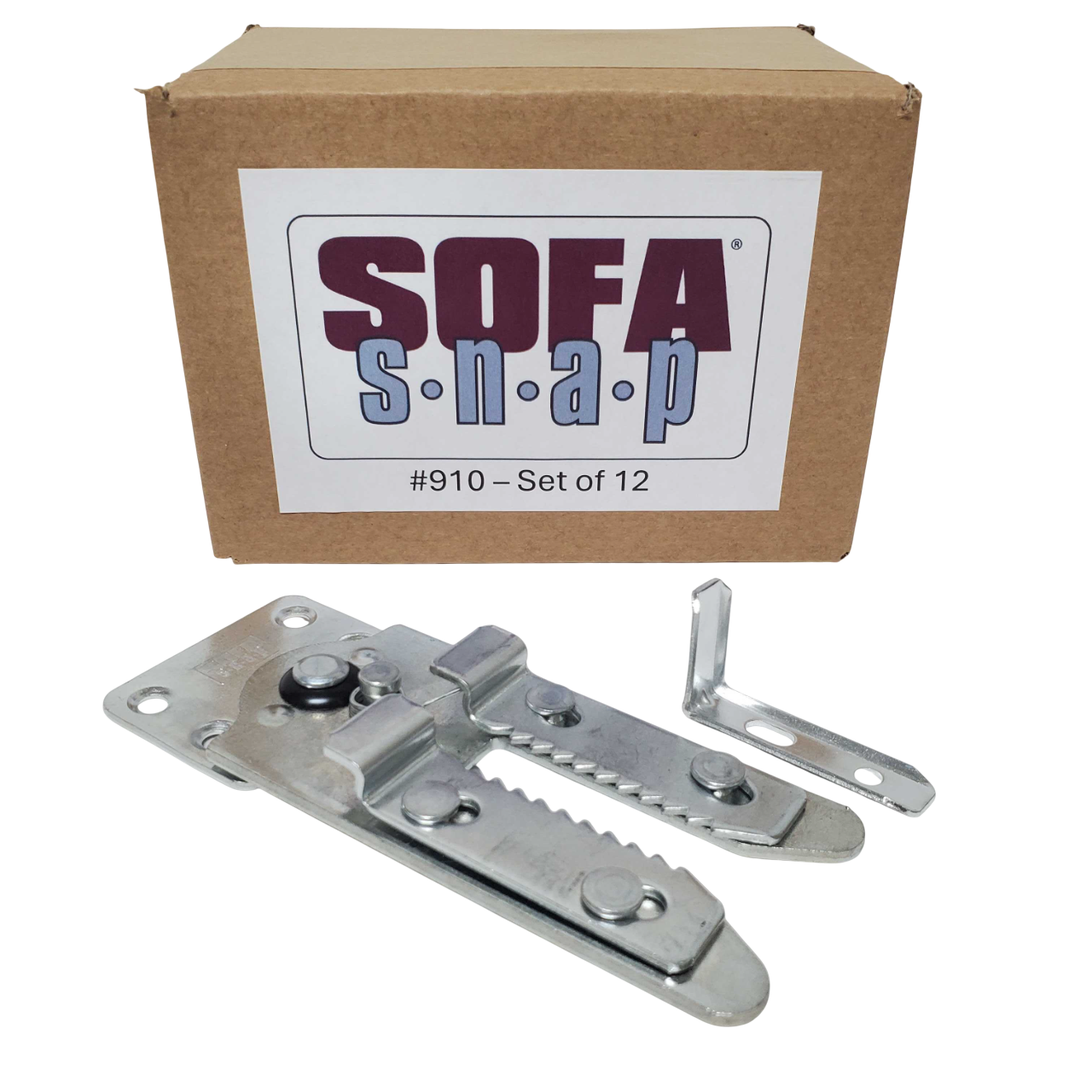 CASE PACK Sofa Snap Sectional Couch Connector (Flat Fixed Mount #910)