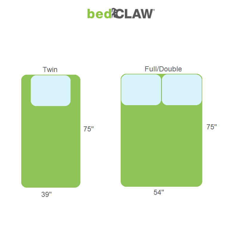 bedCLAW Twin or Full Size Steel Bolt-On Bed Frame