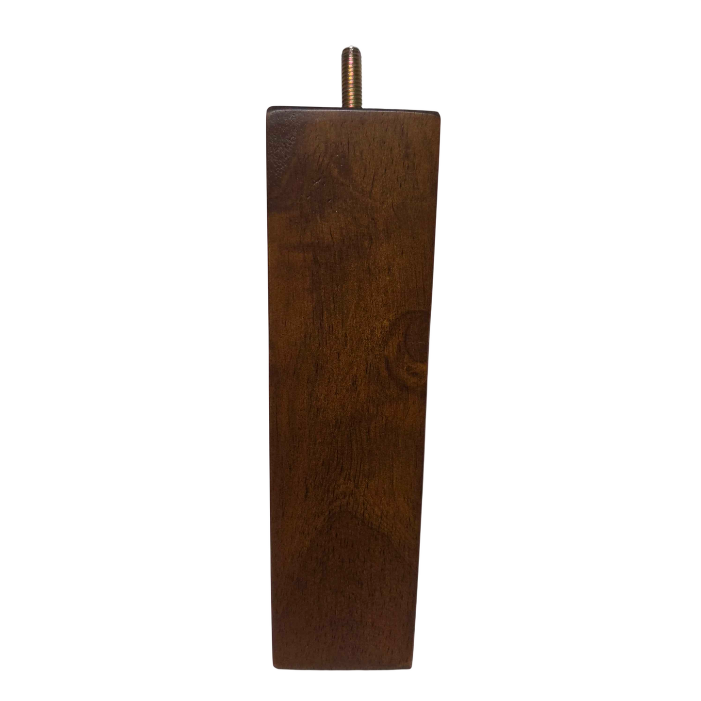 Leg Daddy 7" Walnut Finish Tapered Wood Sofa Leg, Set of 4