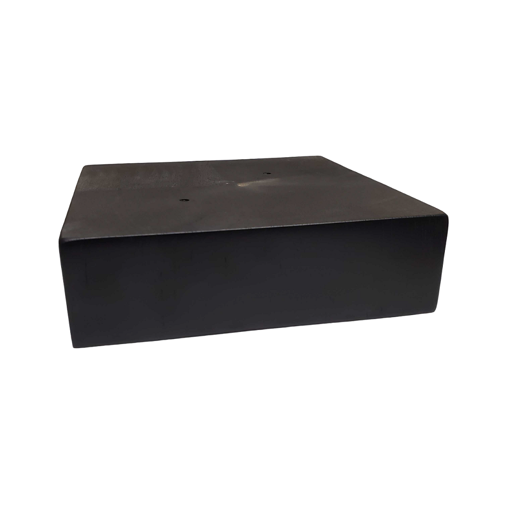 Leg Daddy 2" Square Block Black Finish Sofa Leg, Set of 4