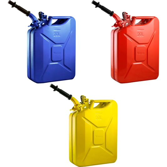 20 Liter Wavian USA Leakproof Steel Jerry Gas Can for Gasoline, Kerosene, Diesel