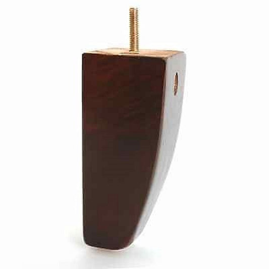 Leg Daddy 5-5/8" Transitional Dark Walnut Wood Sofa Leg, Set of 4