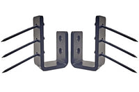 Thumbnail for bedCLAW Armor Grade Carbon Steel 2x4 Barricade Brackets for Door Stop Security