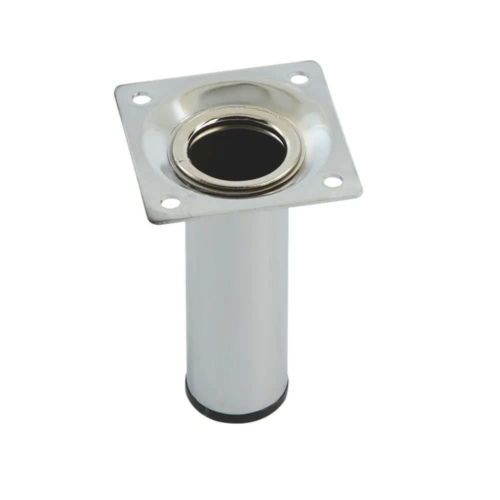 Hafele 4" Cylindrical Polished Chrome Steel Furniture Leg, Set of 4 Häfele America Co.