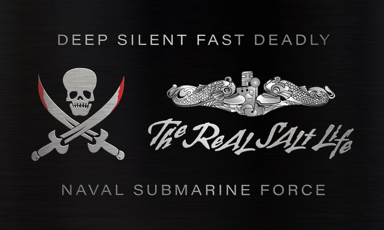 Flags Unfurled "Real Salt Life" 3’ x 5’ U.S. Navy Submarine Force Flag