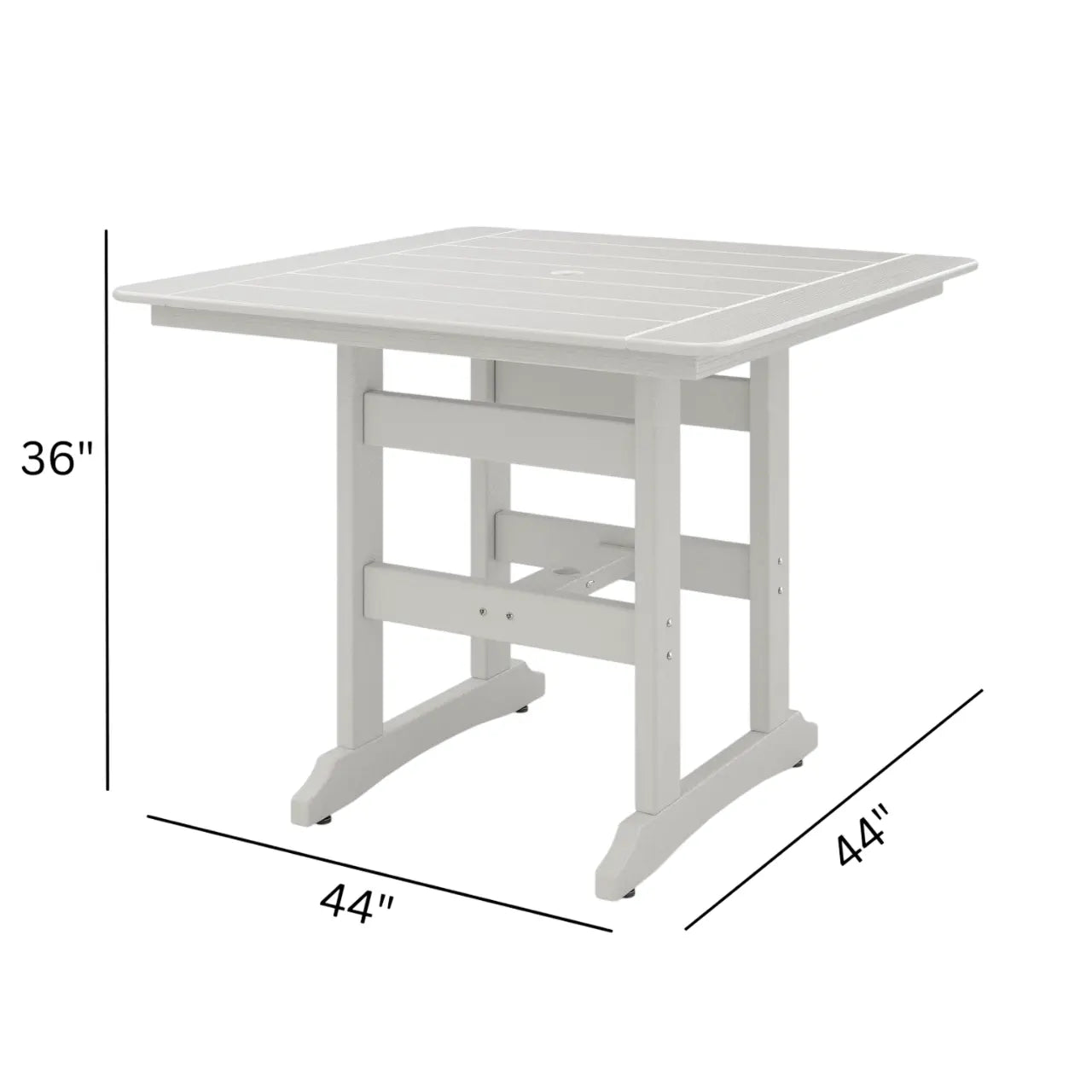 Savannah Outdoor 44" Square Counter Table SoPoly