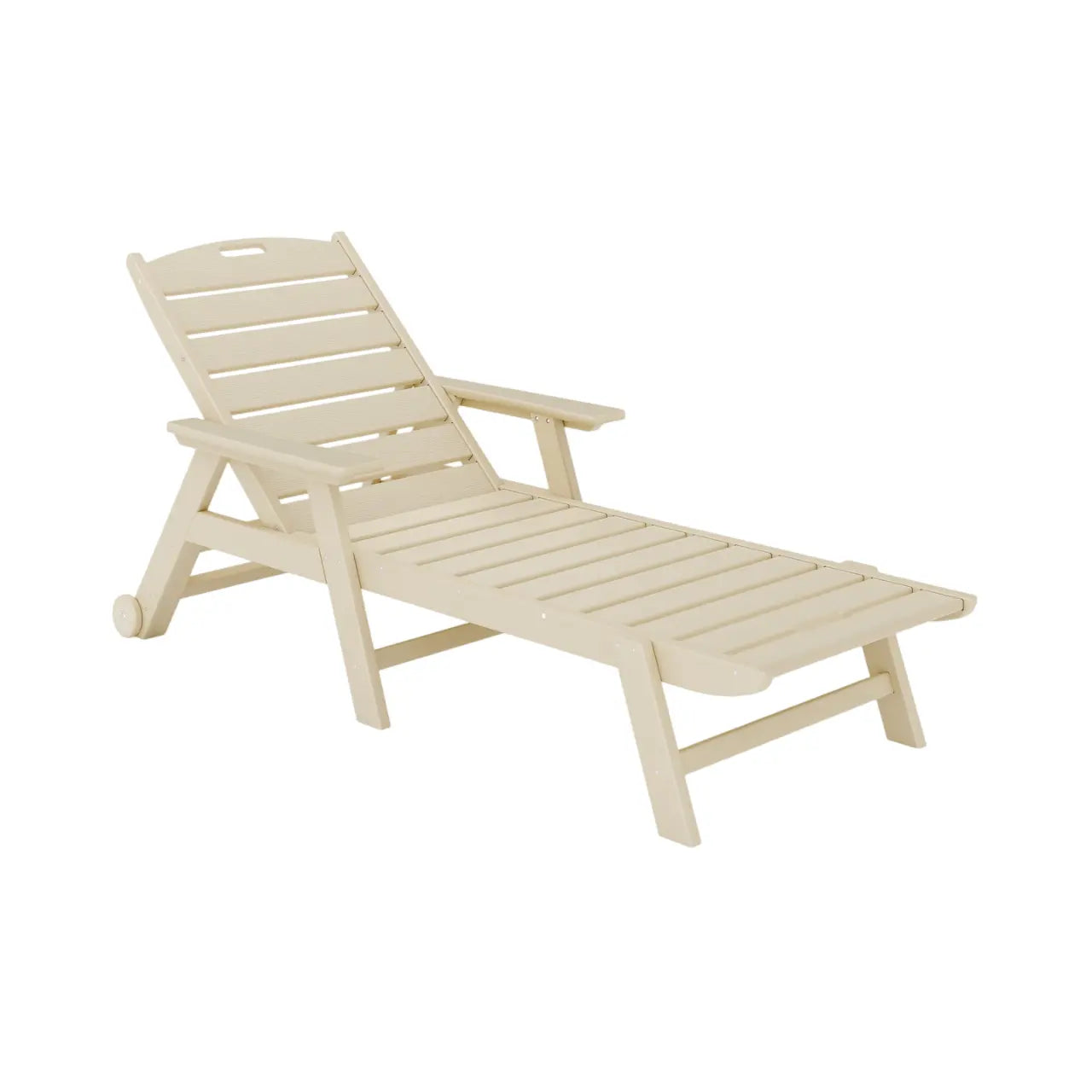 St Simons Outdoor Flat Chaise Lounge SoPoly