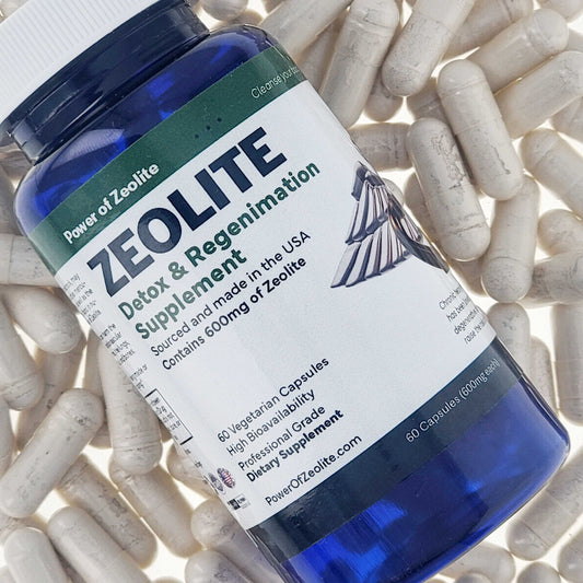 ZEOLITE Heavy Metal Detox Regenimation Supplement 600mg, 60 ct.