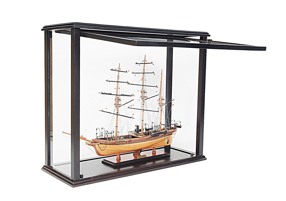 Table Top Display Case Medium with Front Open Panel for Model Ships