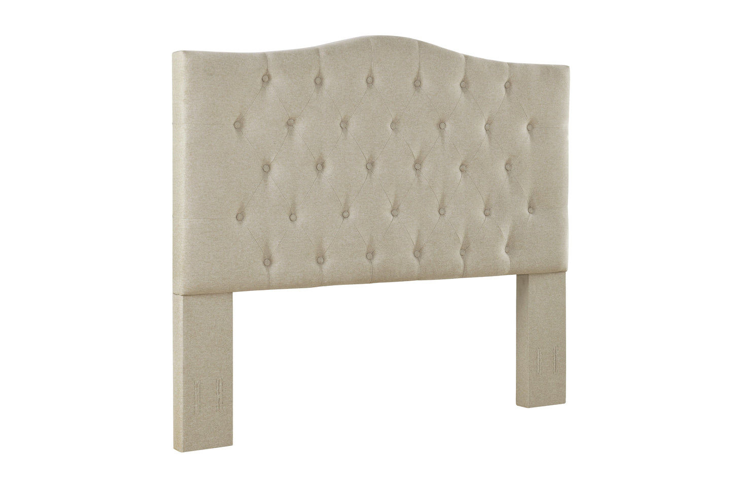Full/Queen Bed Size Maya Beige Upholstered Bolt-On Headboard