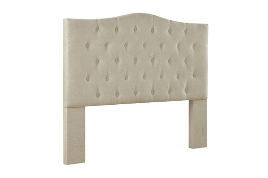 Full/Queen Bed Size Maya Beige Upholstered Bolt-On Headboard