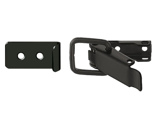 Hafele Black Chest Clasp Draw Pull Catch and Strike for Table Tops Chests Trunks Hafele