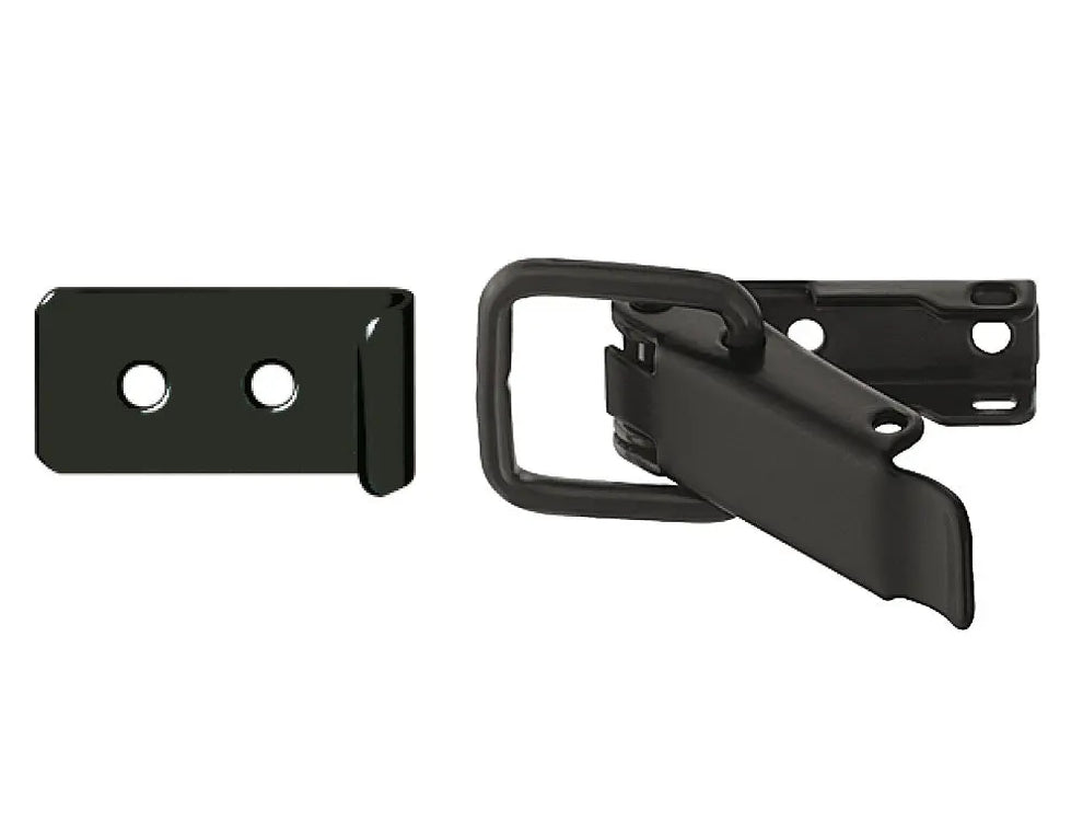 Hafele Black Chest Clasp Draw Pull Catch and Strike for Table Tops