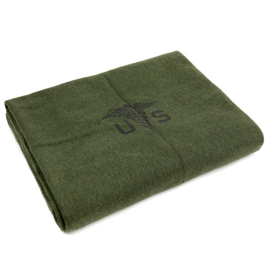 Repro U.S. Army Medical OD Green 80% Wool Blanket