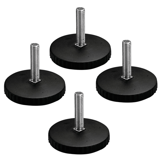 Hafele M8 x 35mm Base Leveler, Set of 4, For Furniture Legs, Sofas, Tables, Beds