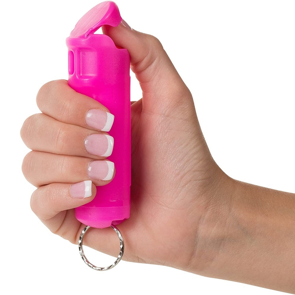 Mace Brand Compact Neon Pink KeyGuard Hard Case Pepper Spray