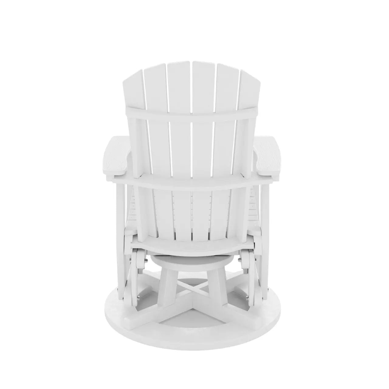 St Simons Outdoor Fan Back Swivel Glider SoPoly