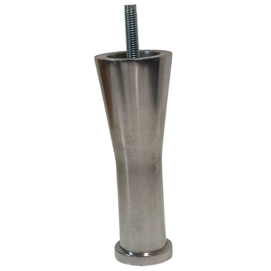 Hafele 634.52.411 Polished Aluminum 4-3/4" Foot, M8 Hanger Bolt, Set of 4 Häfele America Co.