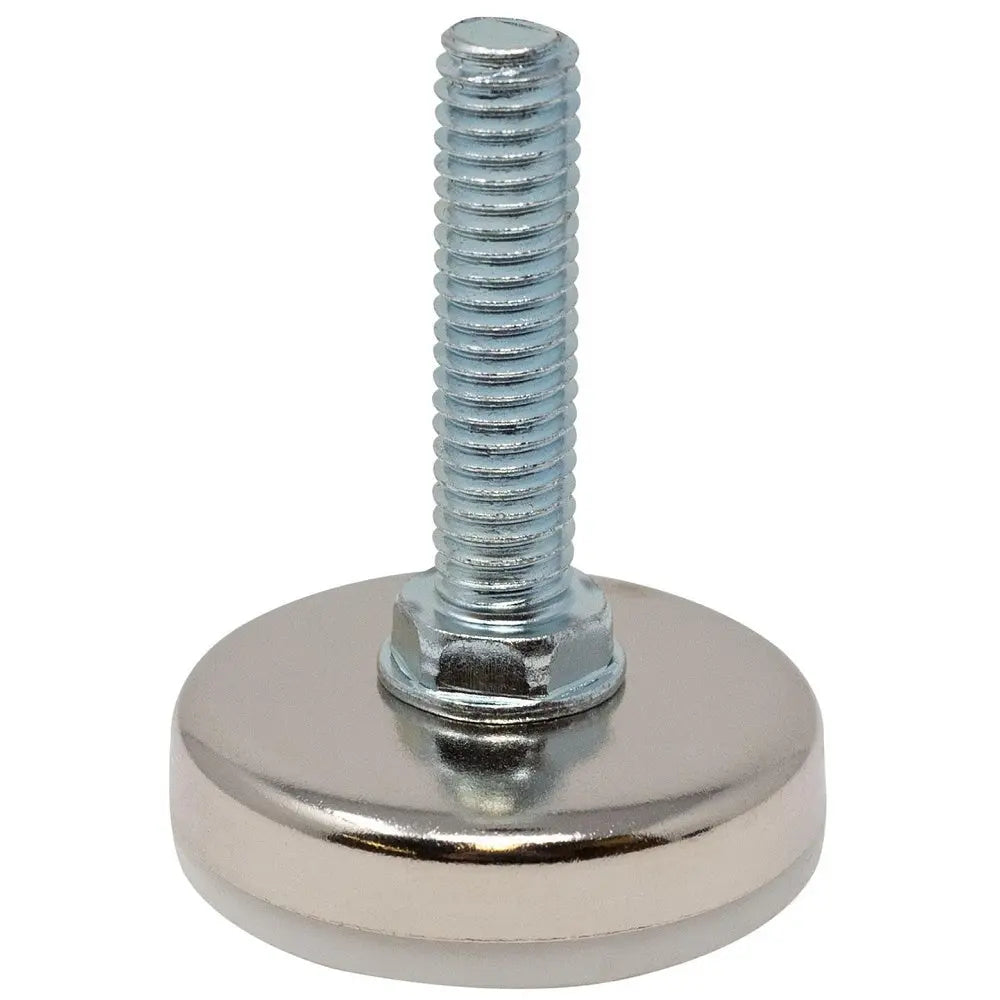 3/8-16 x 1-1/2" Long | 1-11/16" Dia. Nickel Plated Furniture Leveler Outwater Industries
