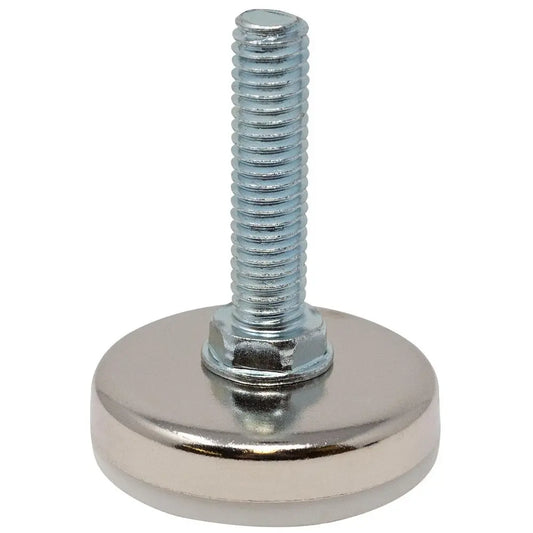 3/8-16 x 1-1/2" Long | 1-11/16" Dia. Nickel Plated Furniture Leveler Outwater Industries