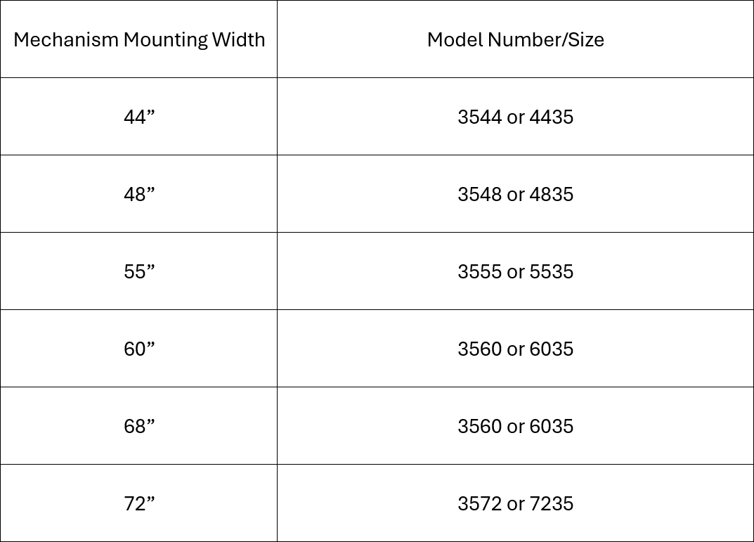 Classic Square 3500 Series HD Replacement Sleeper Sofa Mechanism Repair Kit