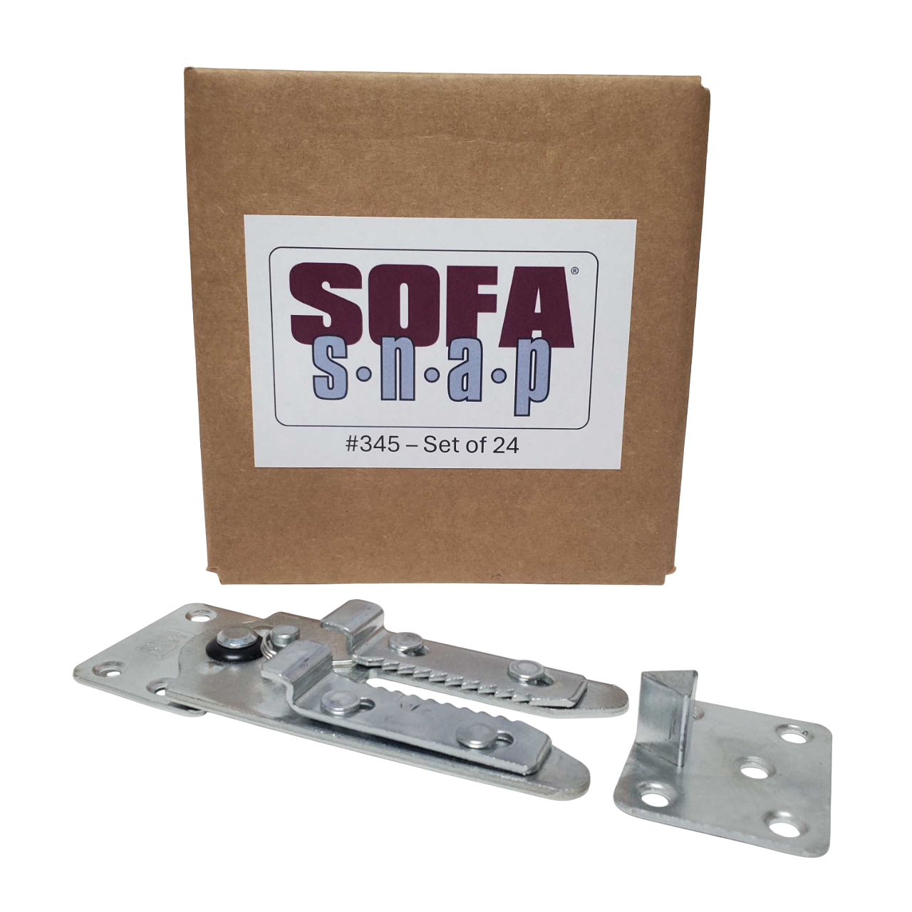 CASE PACK Sofa Snap Sectional Couch Connector (Flat HD Fixed Mount #345)