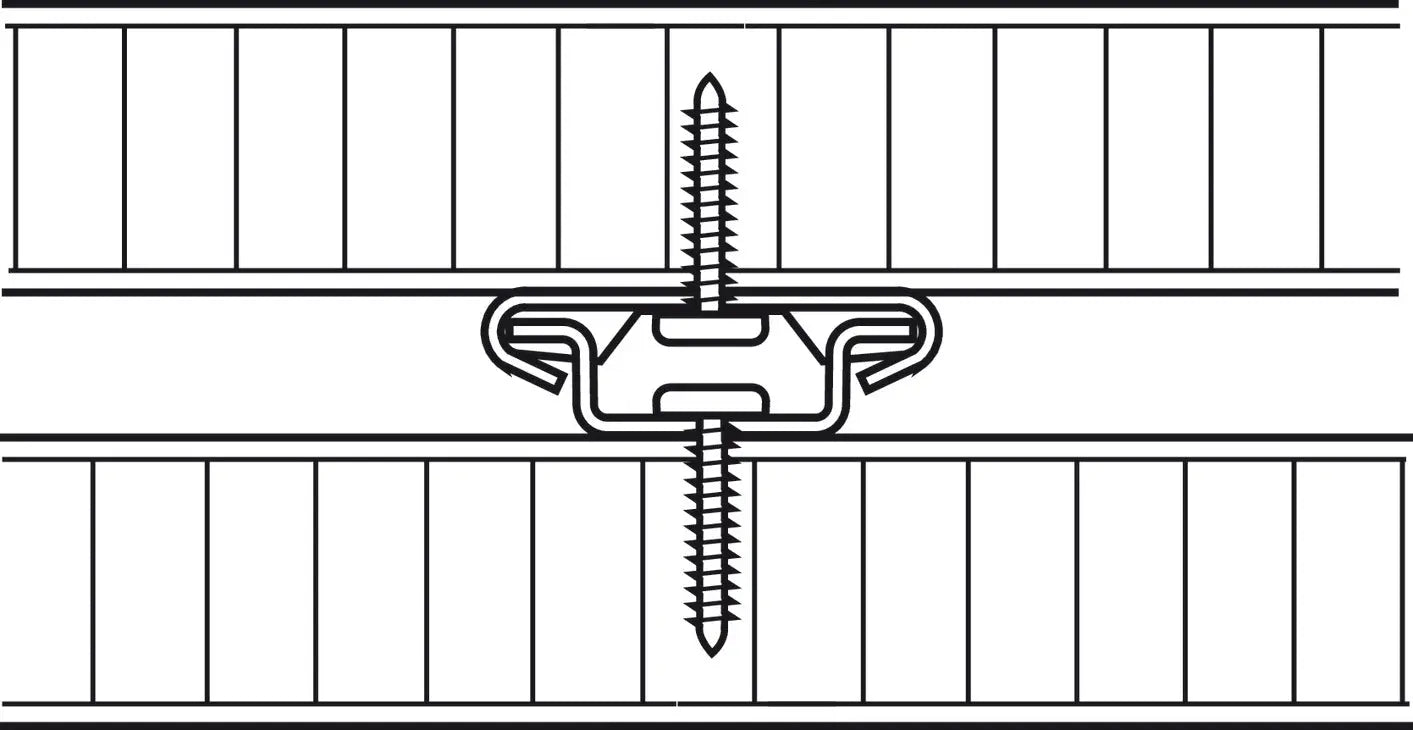 Hafele 273.42.918 Zinc-Plated Steel Connecting Fitting Hafele