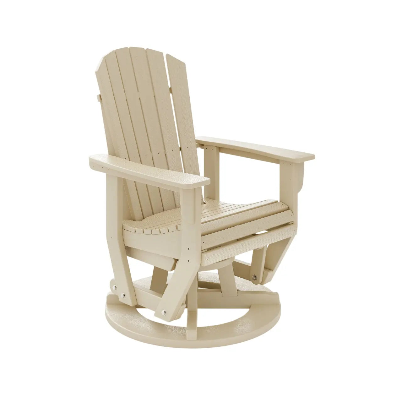 St Simons Outdoor Fan Back Swivel Glider SoPoly