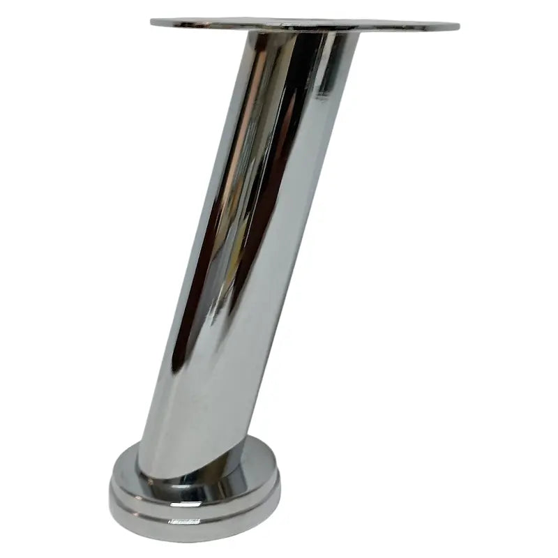 Hafele 634.34.211 Polished Chrome Steel Slanted Furniture Foot 150mm, Set of 4 Hafele