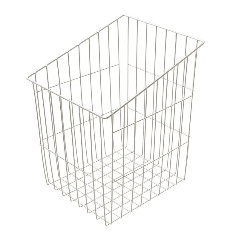 Hafele 540.09.755 White Epoxy-Coated Slanted Laundry Hamper Hafele