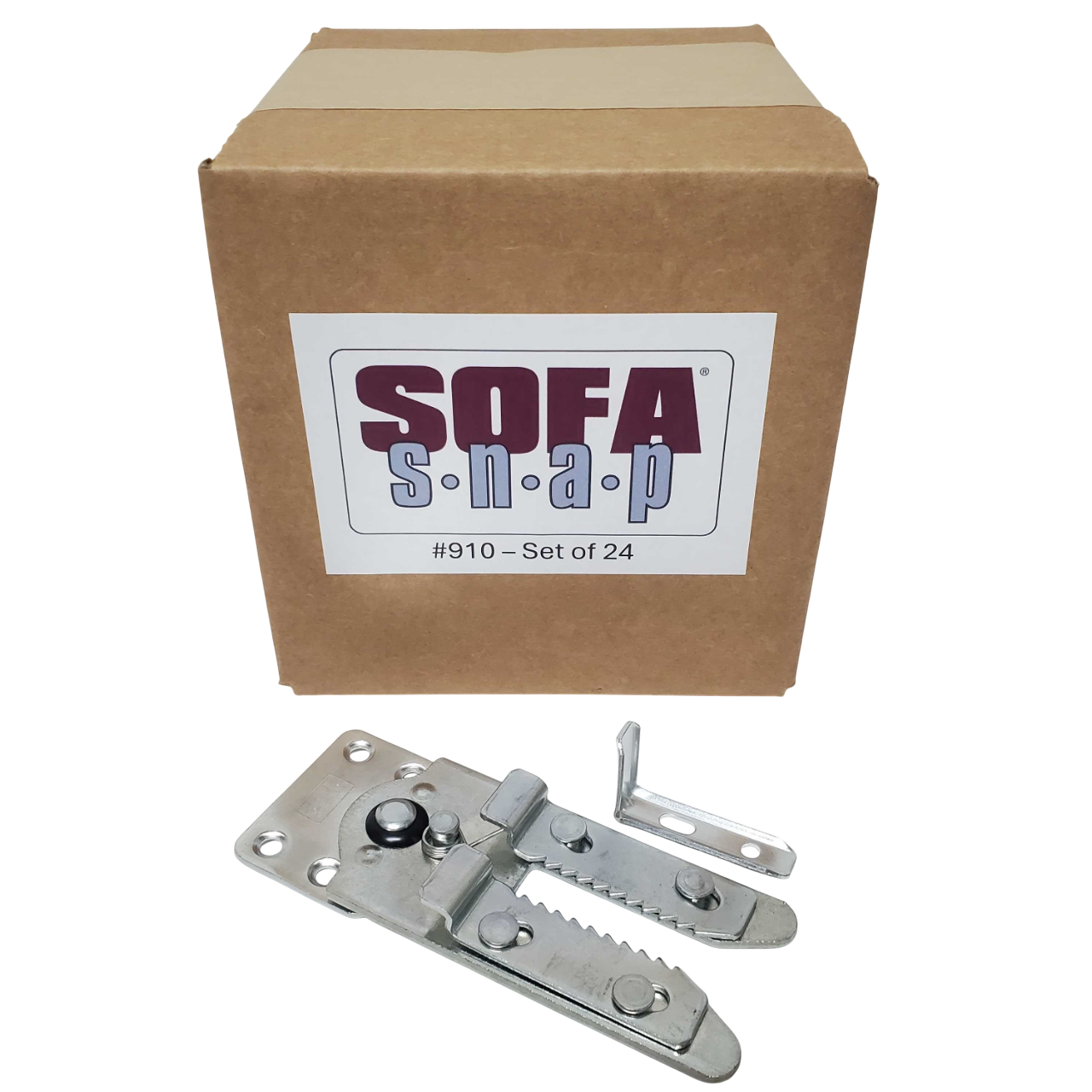 CASE PACK Sofa Snap Sectional Couch Connector (Flat Fixed Mount #910)