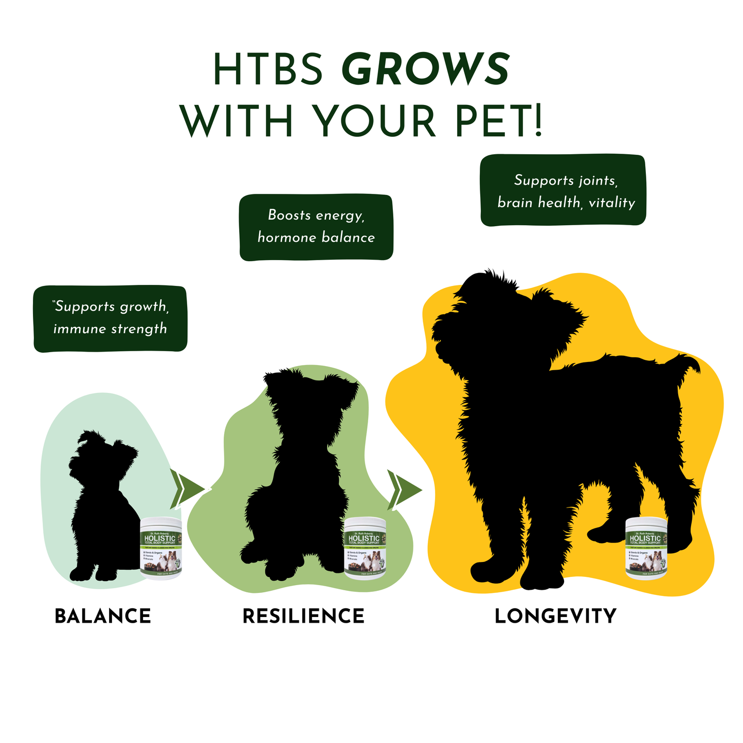 Holistic Total Body Support — Daily Multivitamin & Pasture-Raised Glandular Blend for Dogs & Cats