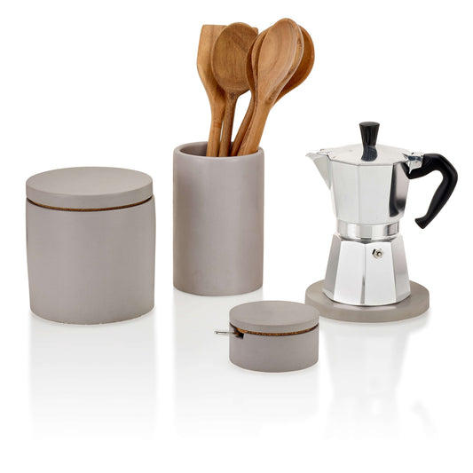 Concrete Kitchen Set: Gray