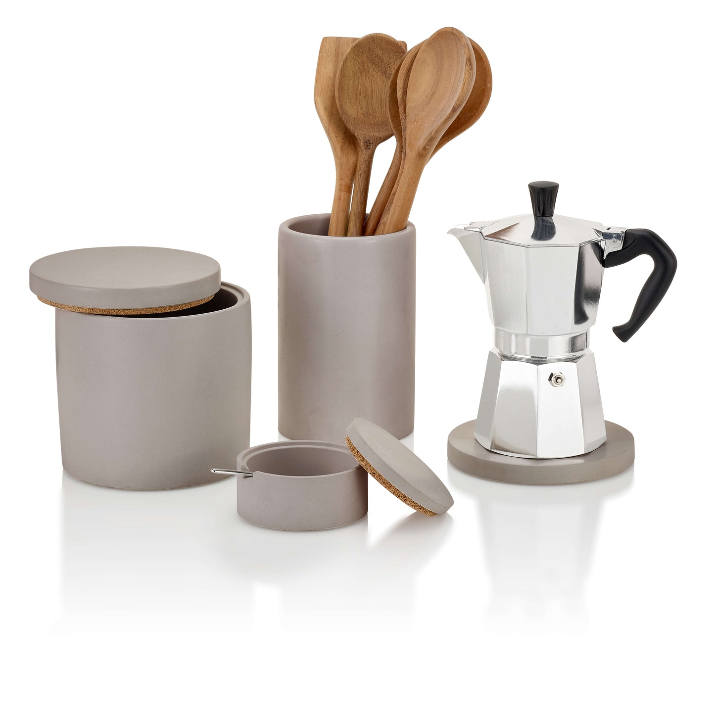 Concrete Kitchen Set: Gray