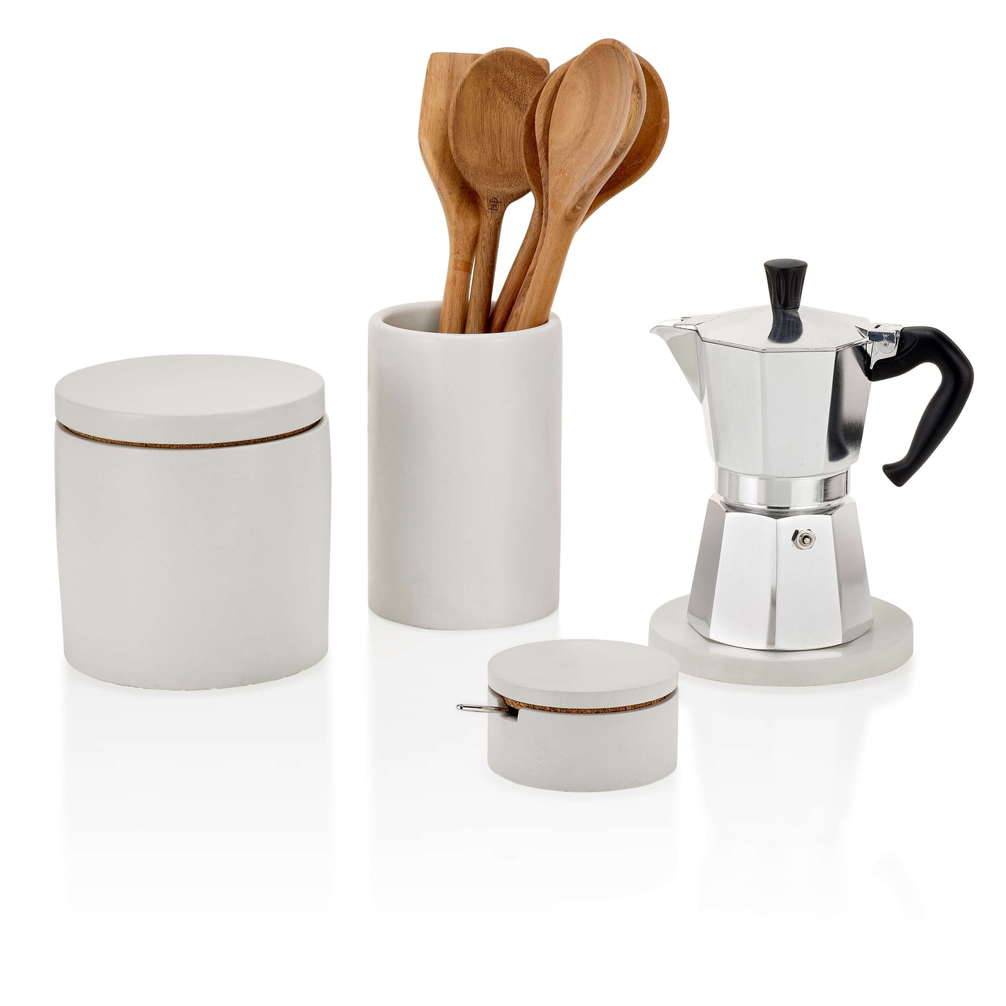 Concrete Trivet: White