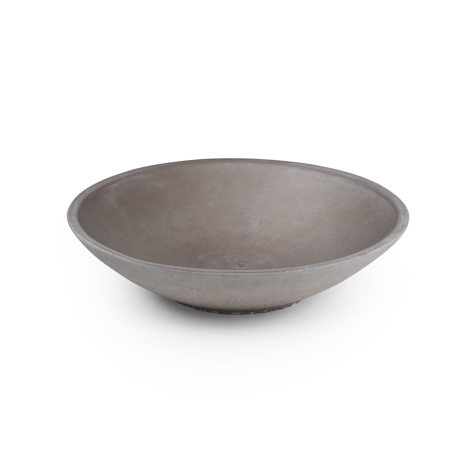 Concrete Infinity Bowl with Birch Presentation Crate: Gray