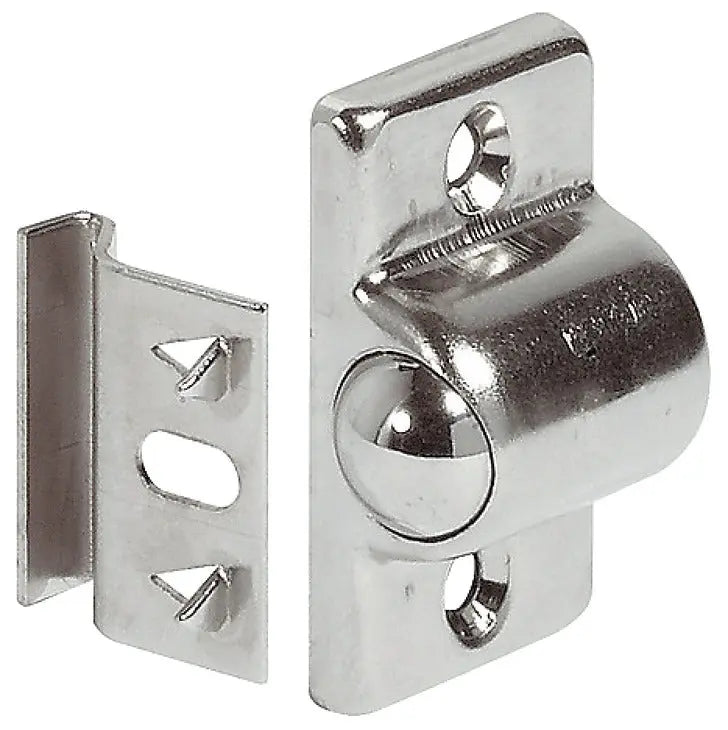 Hafele 241.10.718 Nickel Plated Steel Ball Catch with Strike Hafele