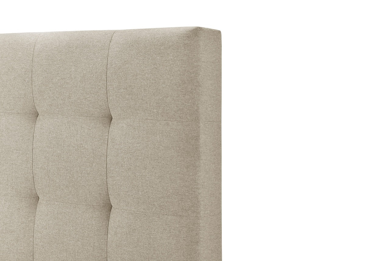 Full/Queen Bed Size Elise Beige Upholstered Bolt-On Headboard