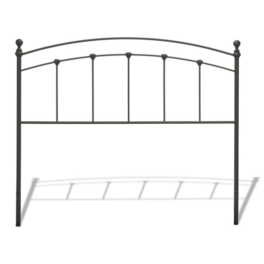 Twin or Twin XL Bed Size Sanford Matte Black Metal Bolt-On Headboard