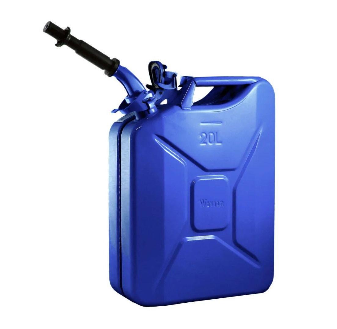 20 Liter Wavian USA Leakproof Steel Jerry Gas Can for Gasoline, Kerosene, Diesel