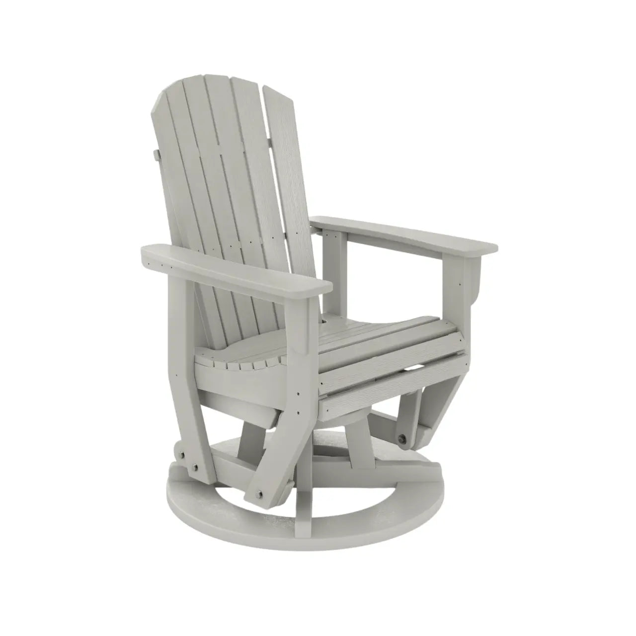 St Simons Outdoor Fan Back Swivel Glider SoPoly