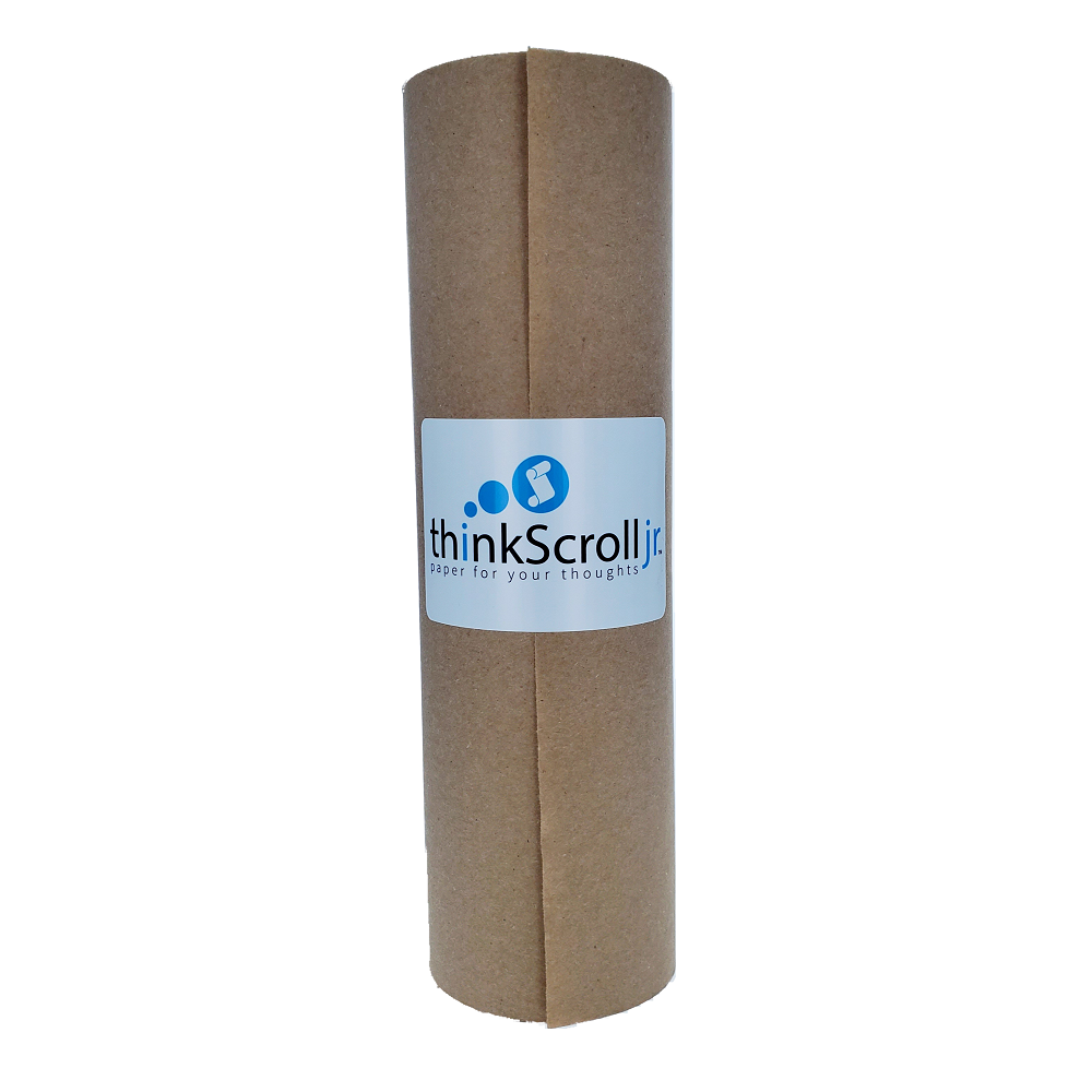 thinkScroll Jr. 9" Brown Paper Roll Refills