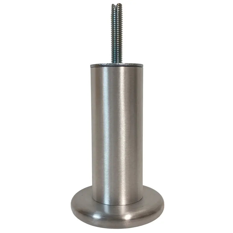 Hafele 634.55.461 Brushed Aluminum 3-15/16" Foot, M8 Hanger Bolt, Set of 4 Häfele America Co.