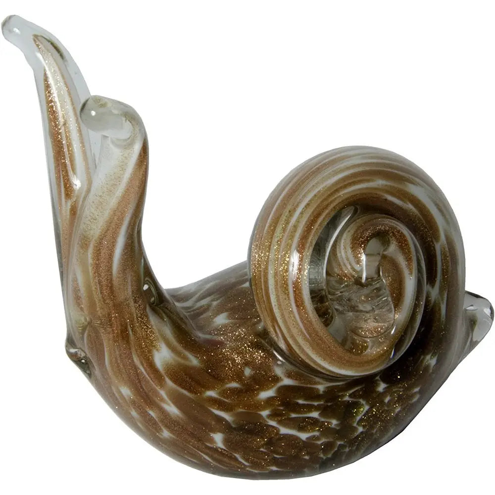 Dynasty Gallery Hand Blown Glass Snail Figurine
