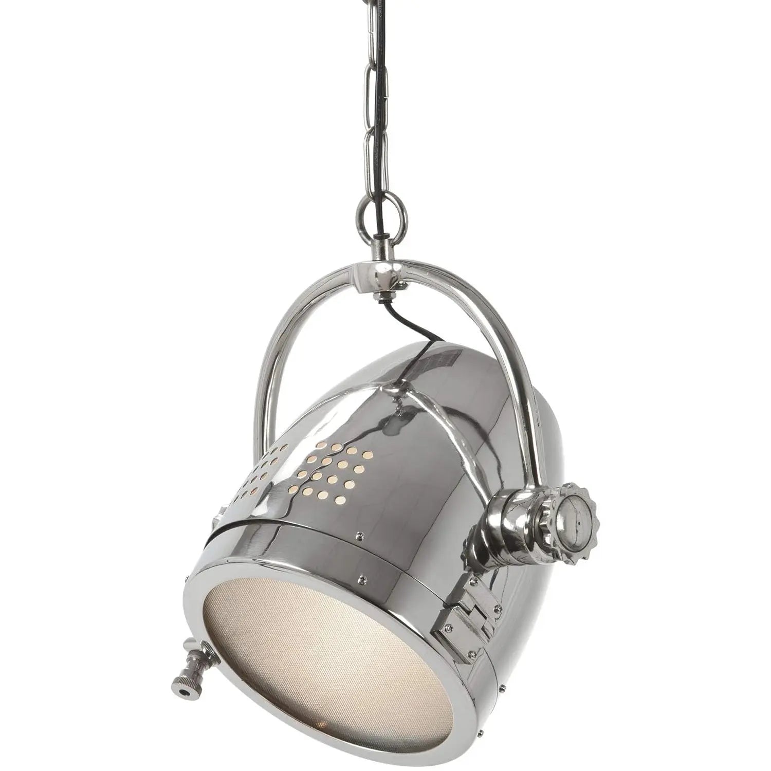 Taylor Hanging Pendant Lamp by LightMakers in Raw Nickel Finish LIGHTMAKERS